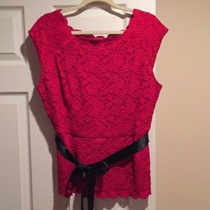 Lace lined top